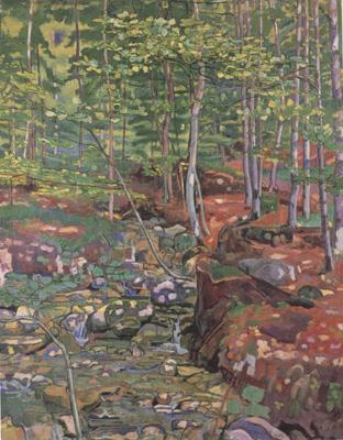 Ferdinand Hodler The Forest Interior near Reichenbach (nn02) Norge oil painting art